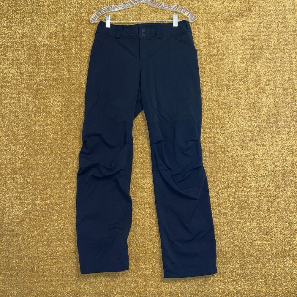 REI Womens Screeline Hybrid Pants Sz 4P Hiking Climbing Roll-Up Quick Dark Gray